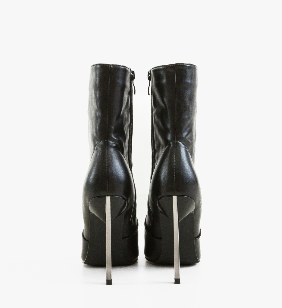 Botine Dama Beinar Negre 3 - Eleganță și Stil - imagine 4