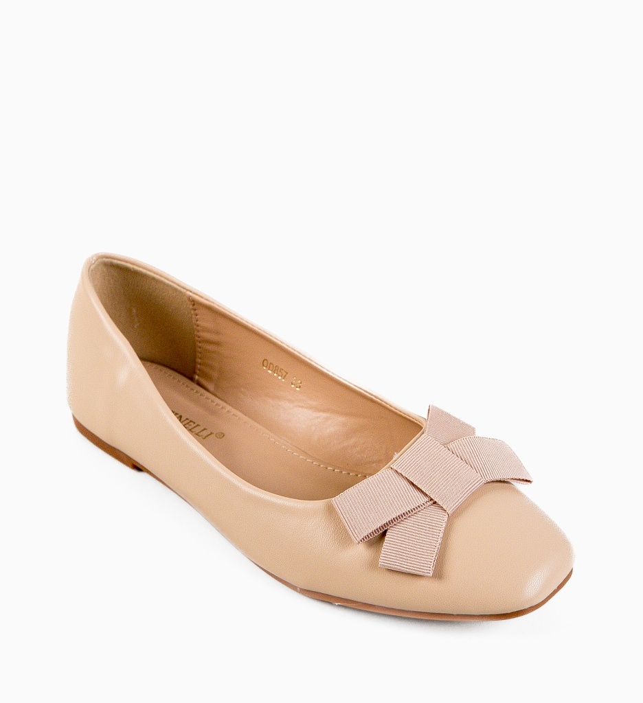 Balerini Dama Kiprolos Bej - Confort Casual - imagine 6