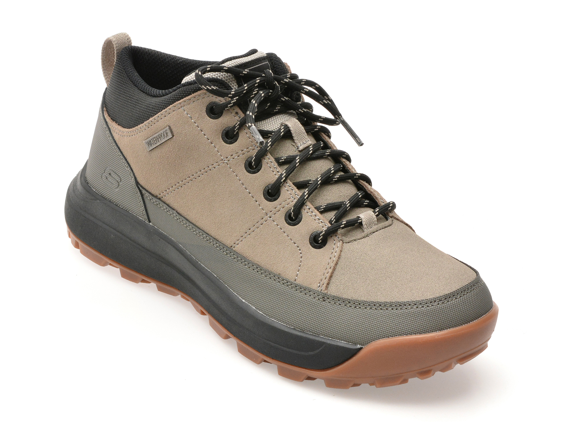 Ghete Skechers Barbati Piele Naturala Gri
