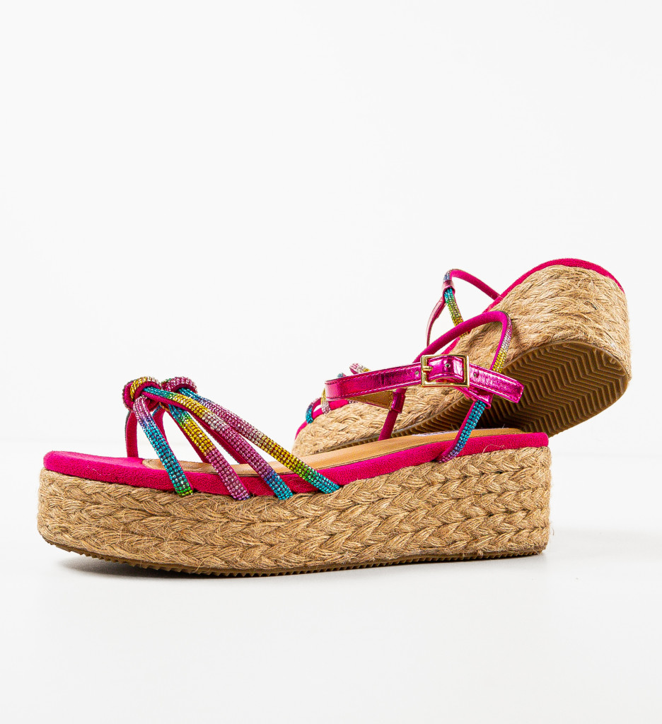 Sandale Dama Missie Fuchsia - Eleganță și Confort - imagine 8