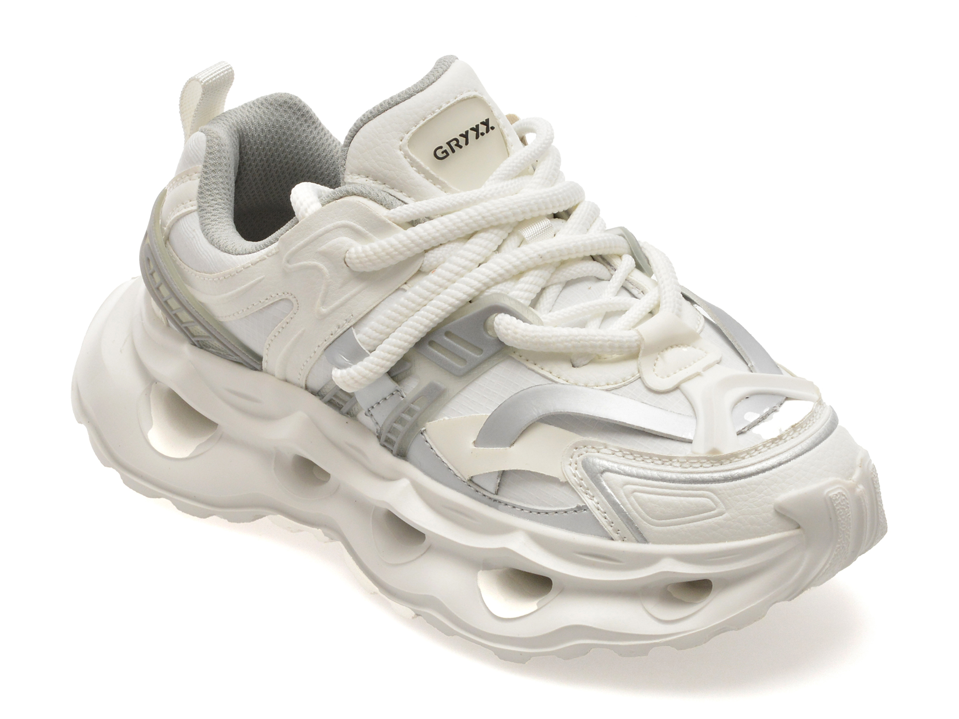 Gryxx Pantofi Sport Piele Naturală Albi