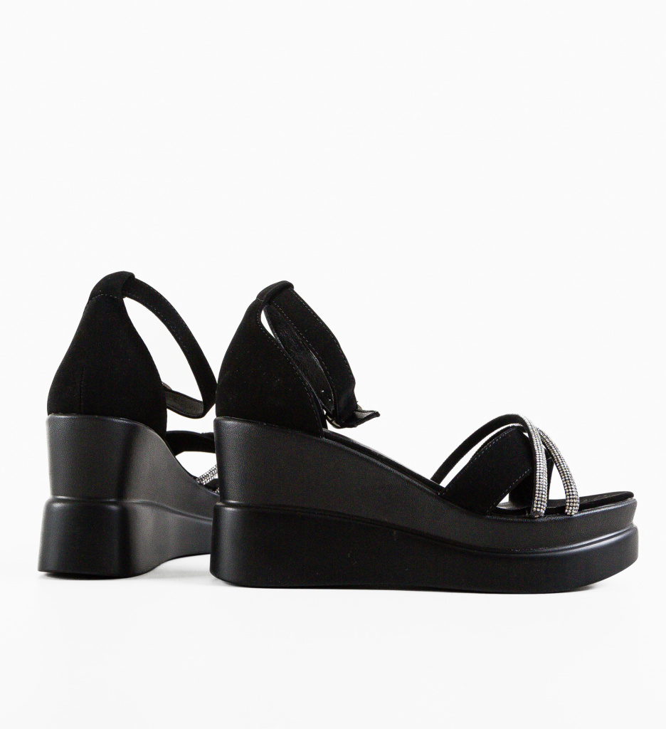 Platforme Dama Abril Negre - Eleganță și Confort - imagine 5