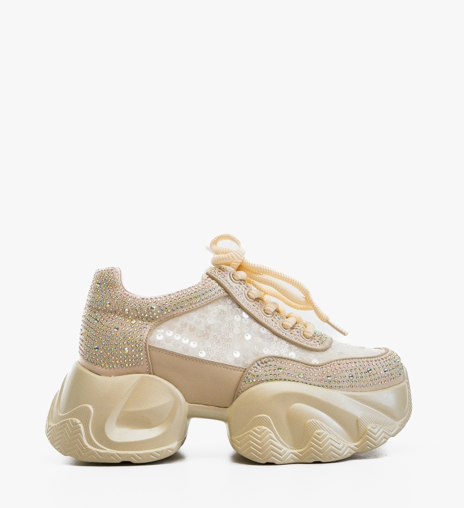 Sneakers Dama Selery Bej | Confort și Stil Sport - imagine 6