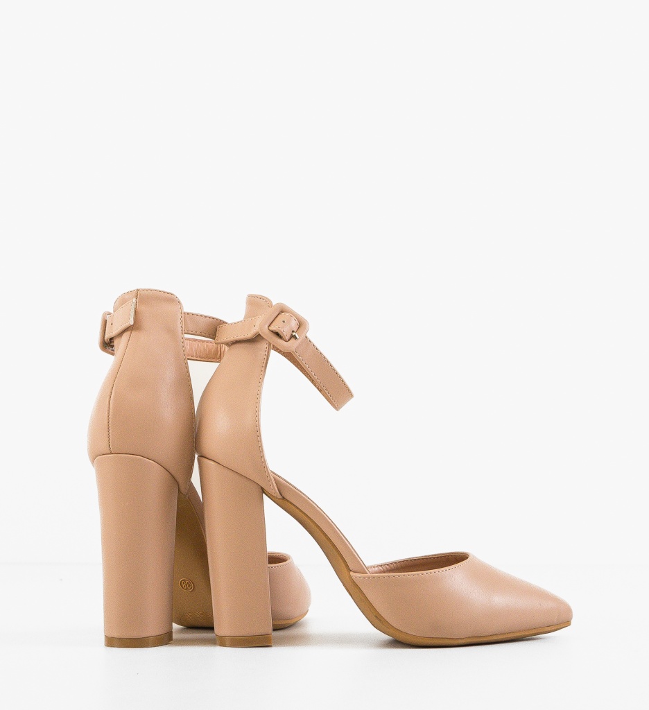 Pantofi cu Toc Anjali Bej | Stil & Eleganță - imagine 3