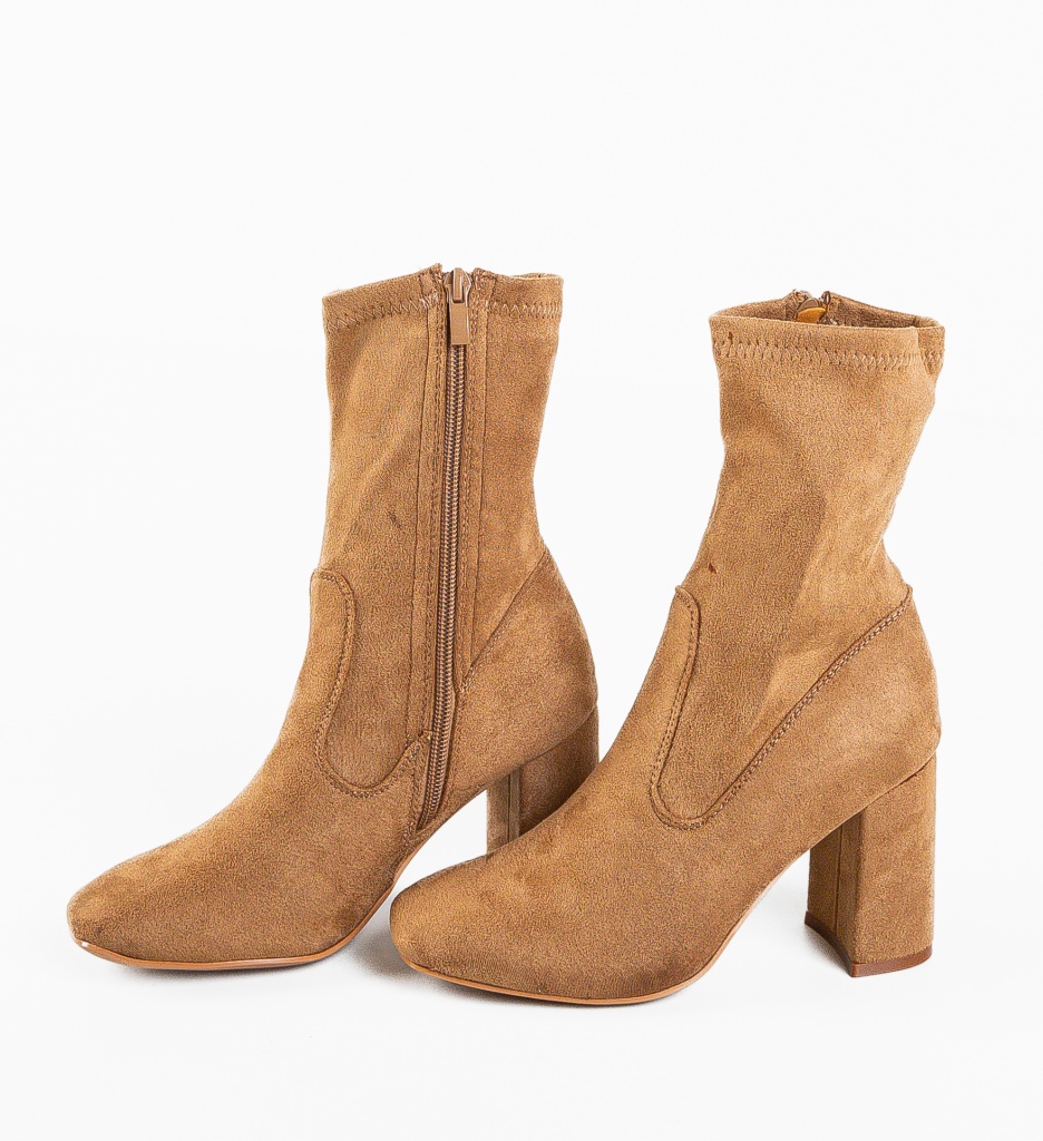 Botine Dama Aust Khaki 2 - Eleganță Urbană - imagine 6