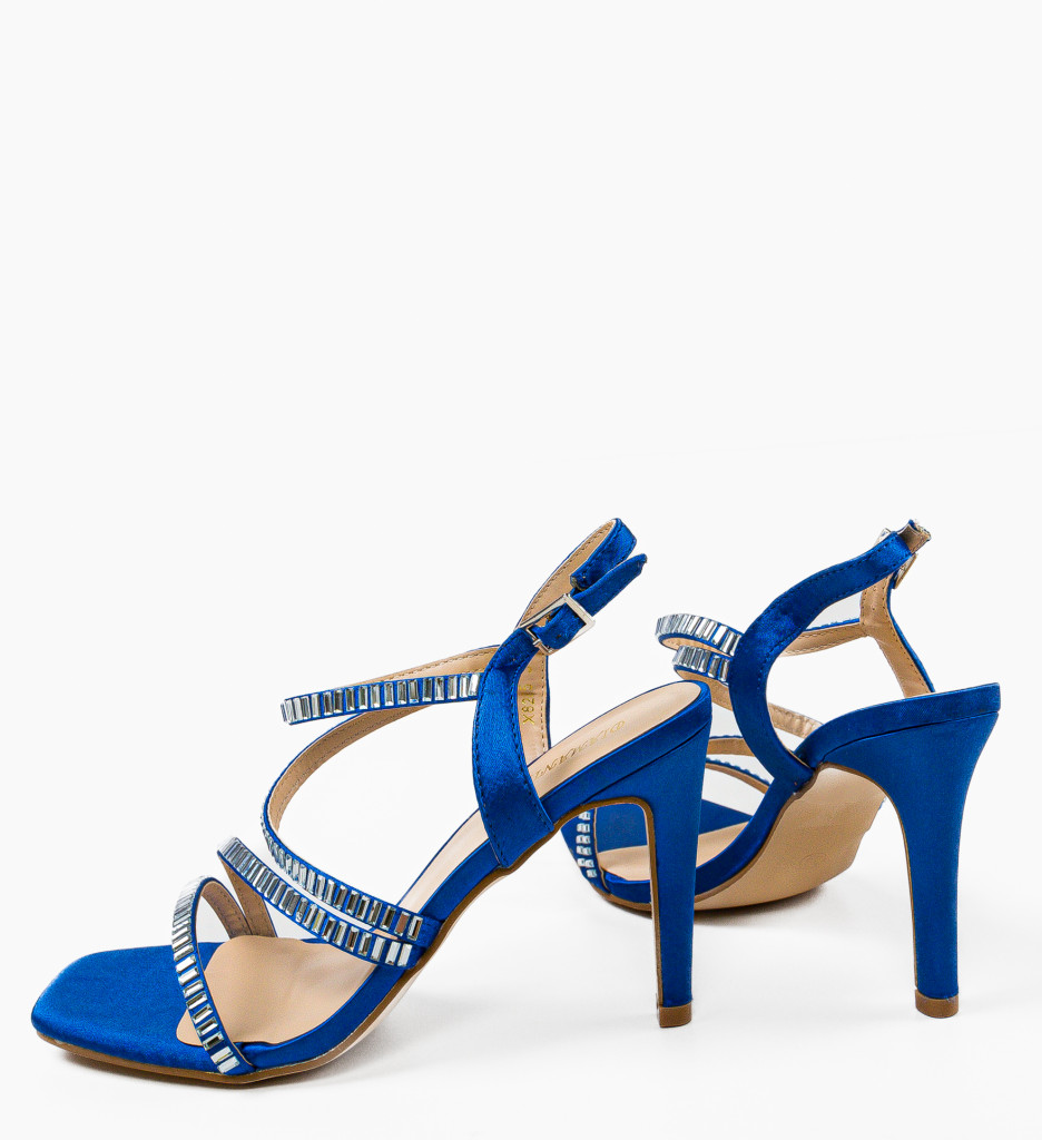 Sandale cu toc Kerr Albastre | Eleganță Asigurată - imagine 8