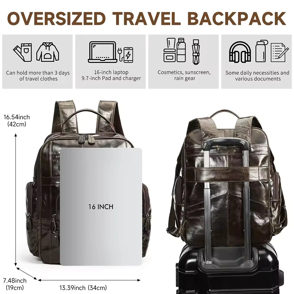 Rucsac Barbati Delis Emeric GT3325 Piele Naturala - imagine 5