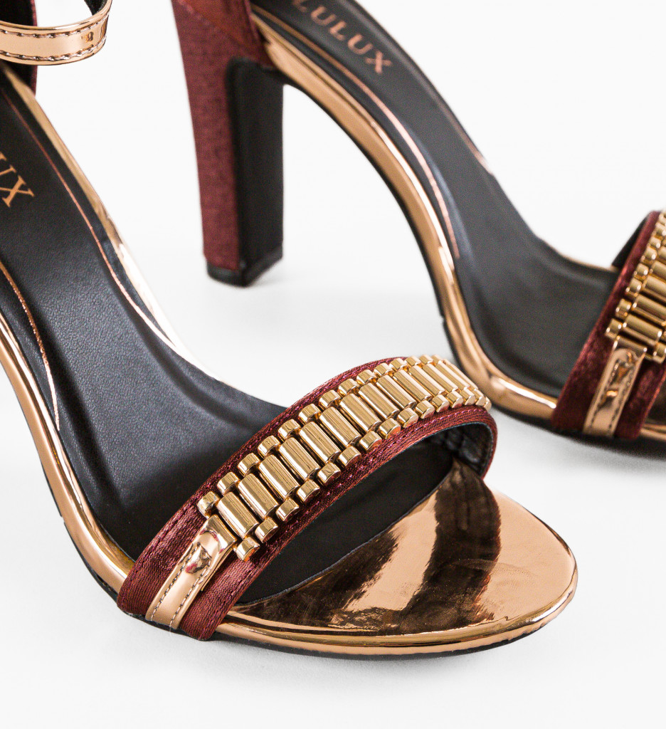 Sandale Oliv Maro cu Toc - Eleganță și Stil - imagine 5