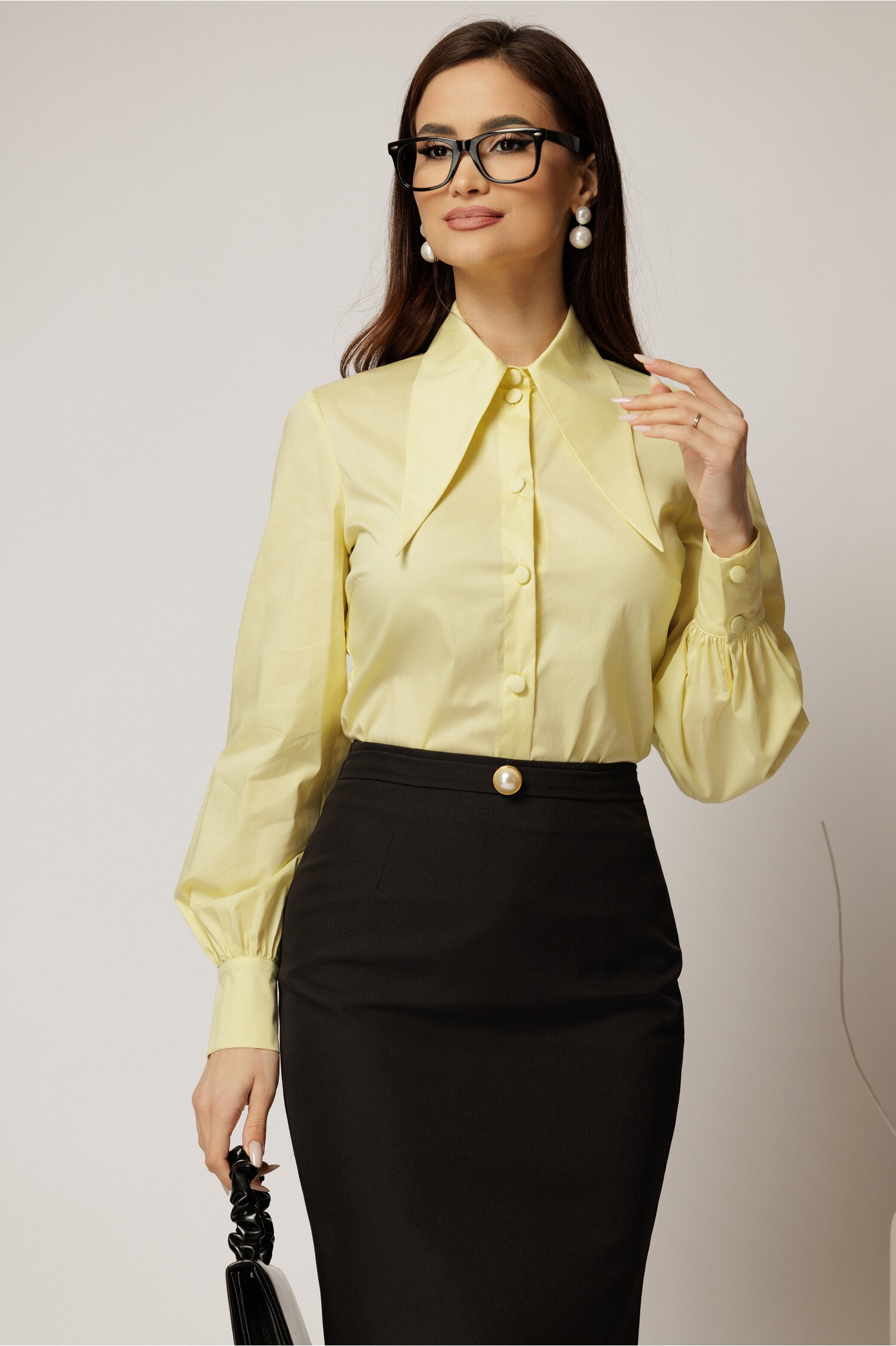 Cămăși Poplin Galbene Croi Cambrat | Eleganță și Confort