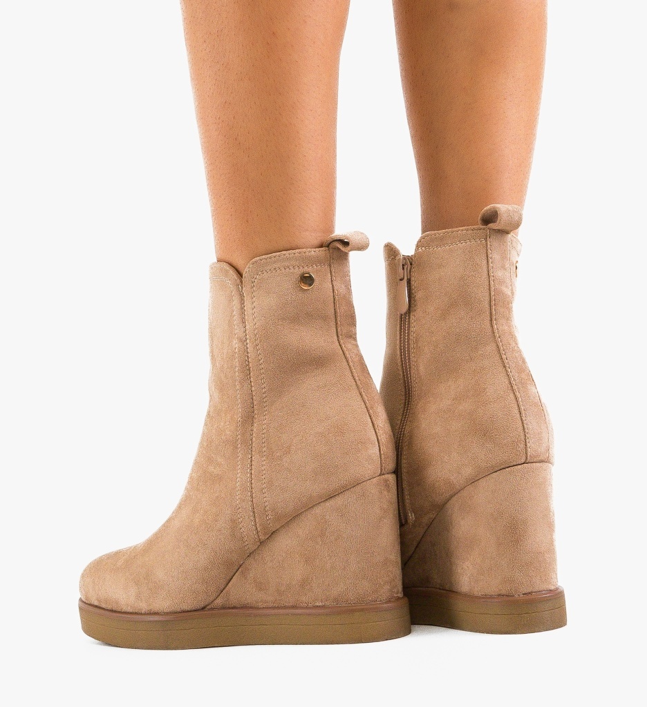 Botine Dama Bej Bozzy - Eleganță și Confort - imagine 2