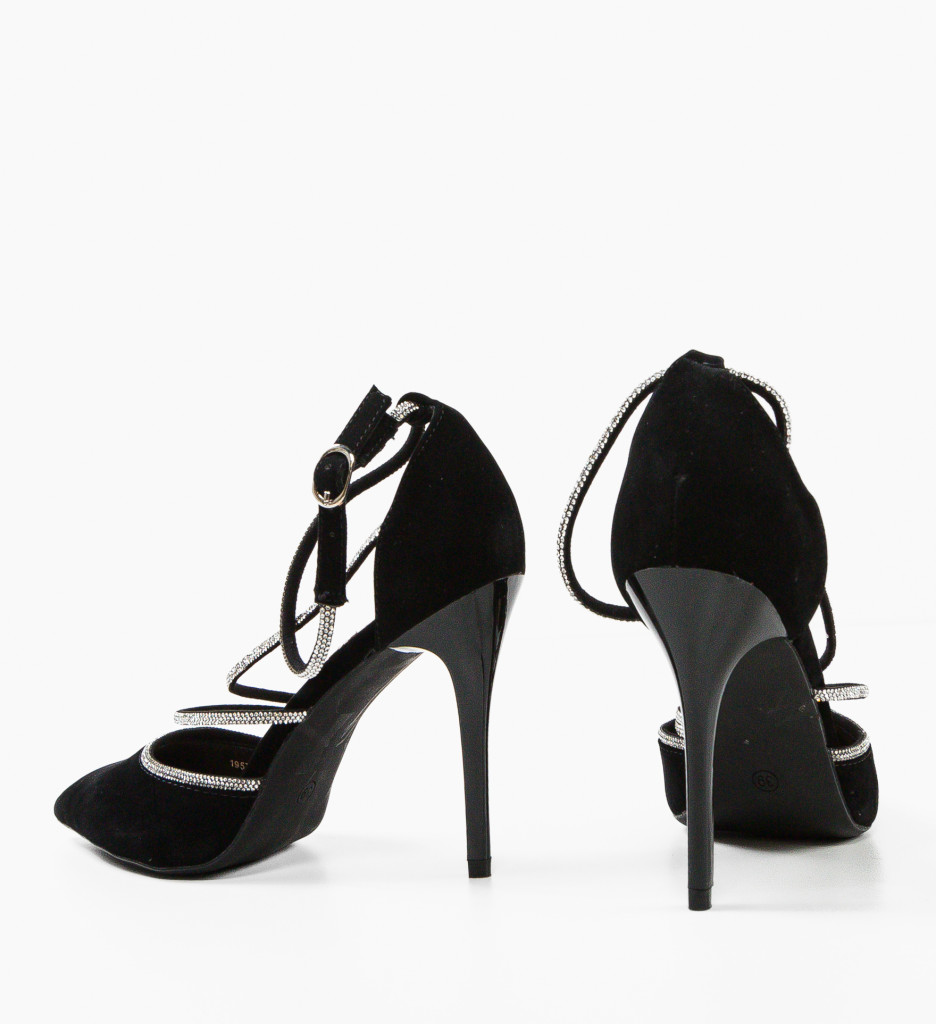 Pantofi Xolani Negri Eleganți cu Toc - Stil Refinat - imagine 7