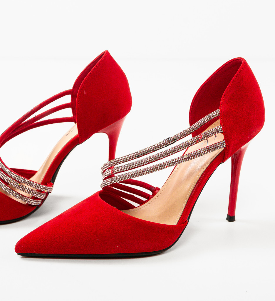 Pantofi Irmina Rosii - Eleganță la Fiecare Pas - imagine 4