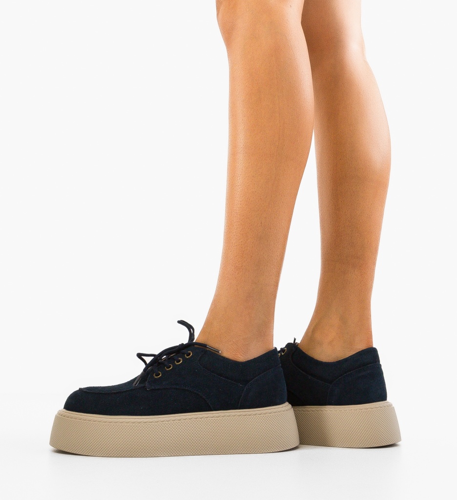 Sneakers Dama Albastri Sweep | Confort & Stil - imagine 2