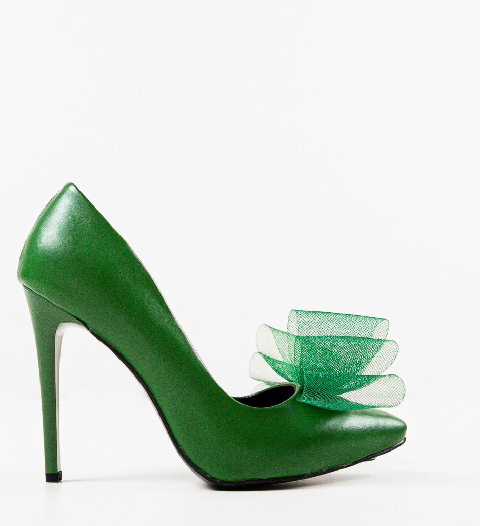 Pantofi cu Toc Verzi Tartarus - Stil Unic - imagine 5