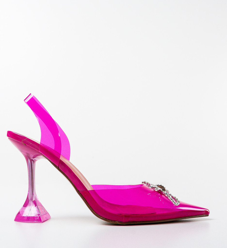 Pantofi Ceno Fuchsia cu Toc Eleganți - imagine 5