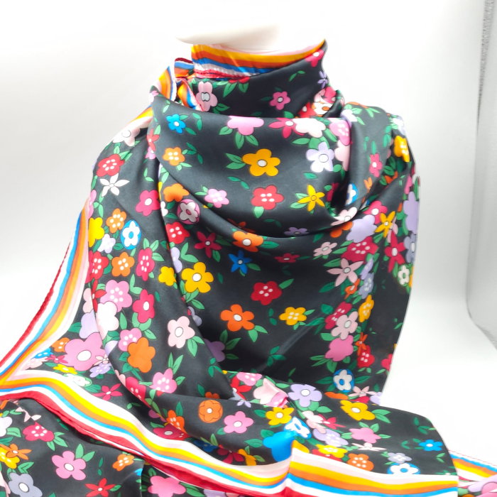 Esarfă Shopika Floral Pareo Matase