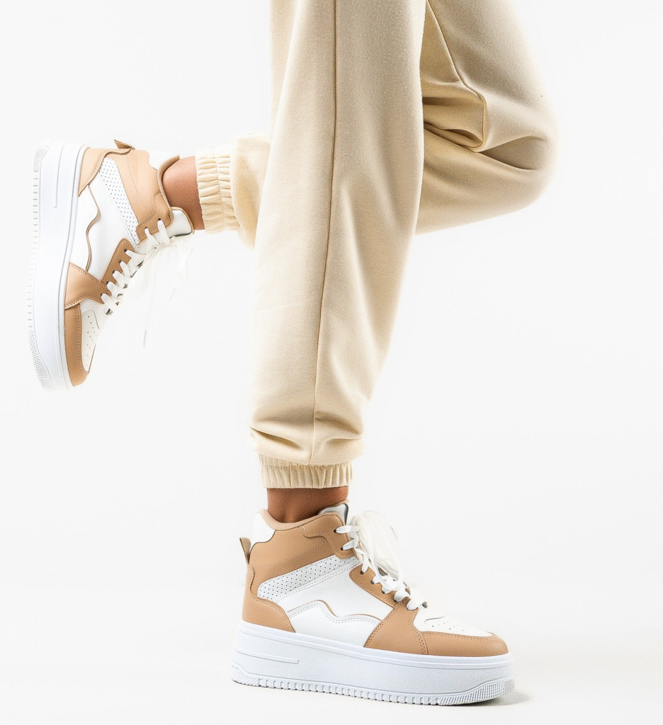 Sneakers Dama Alfred Bej - Confort și Stil - imagine 2