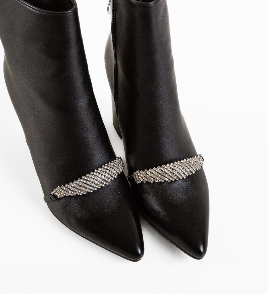 Botine Dama Schoorel Negre Elegante - imagine 8