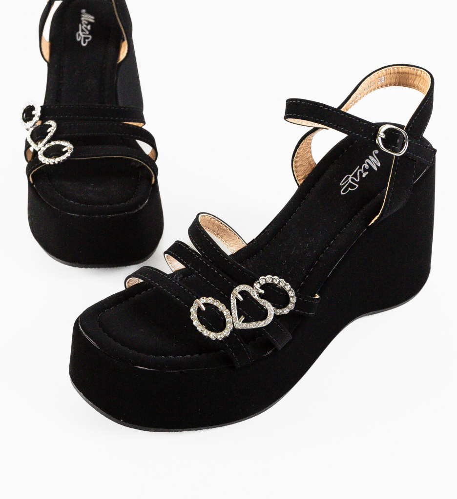 Platforme Dama Negre Sorbon - Eleganță și Confort - imagine 10