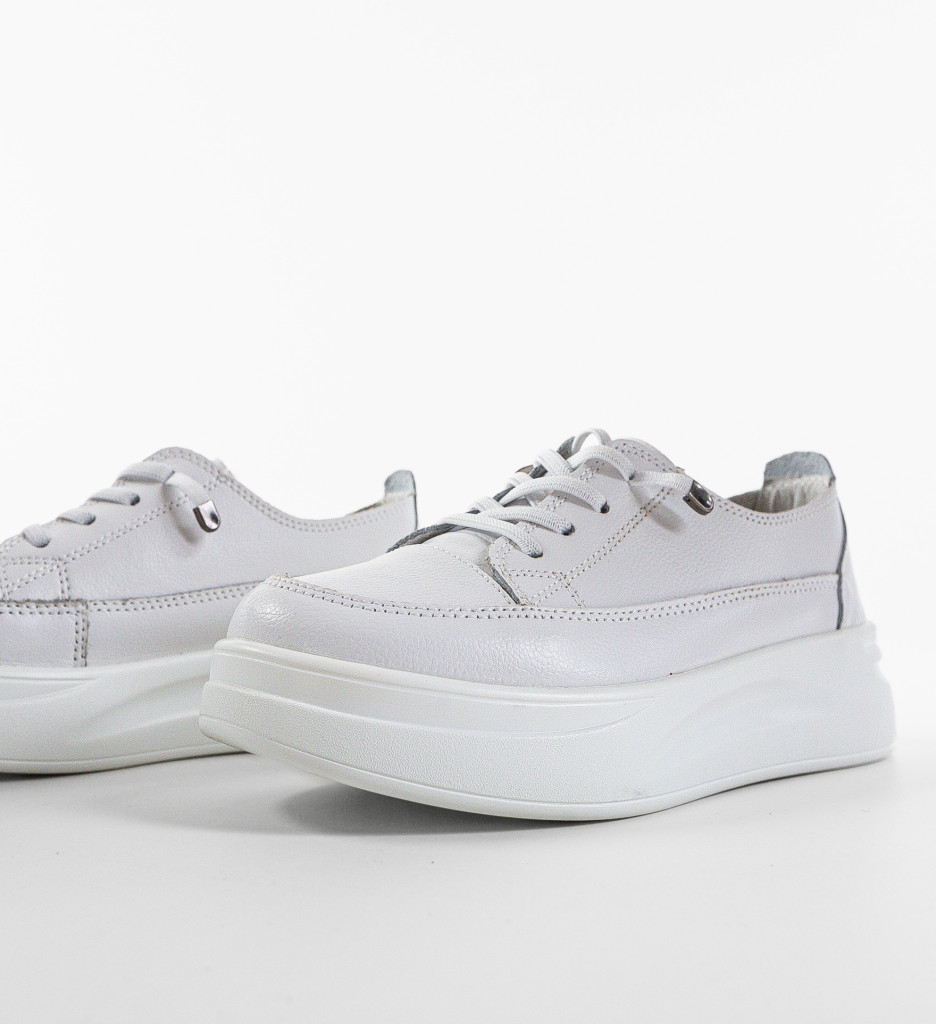 Sneakers Dama Versec Albi | Confort și Stil - imagine 5