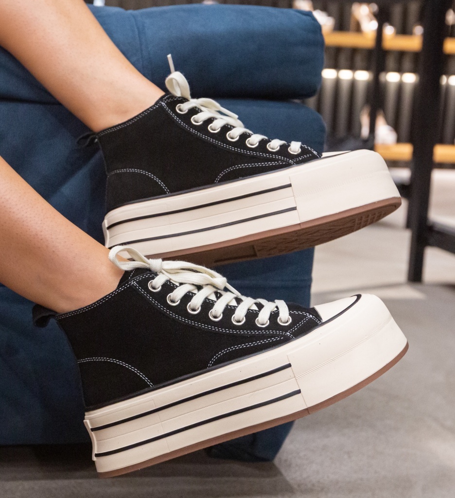 Sneakers dama Overse Negri | Sport & Stil Casual - imagine 5