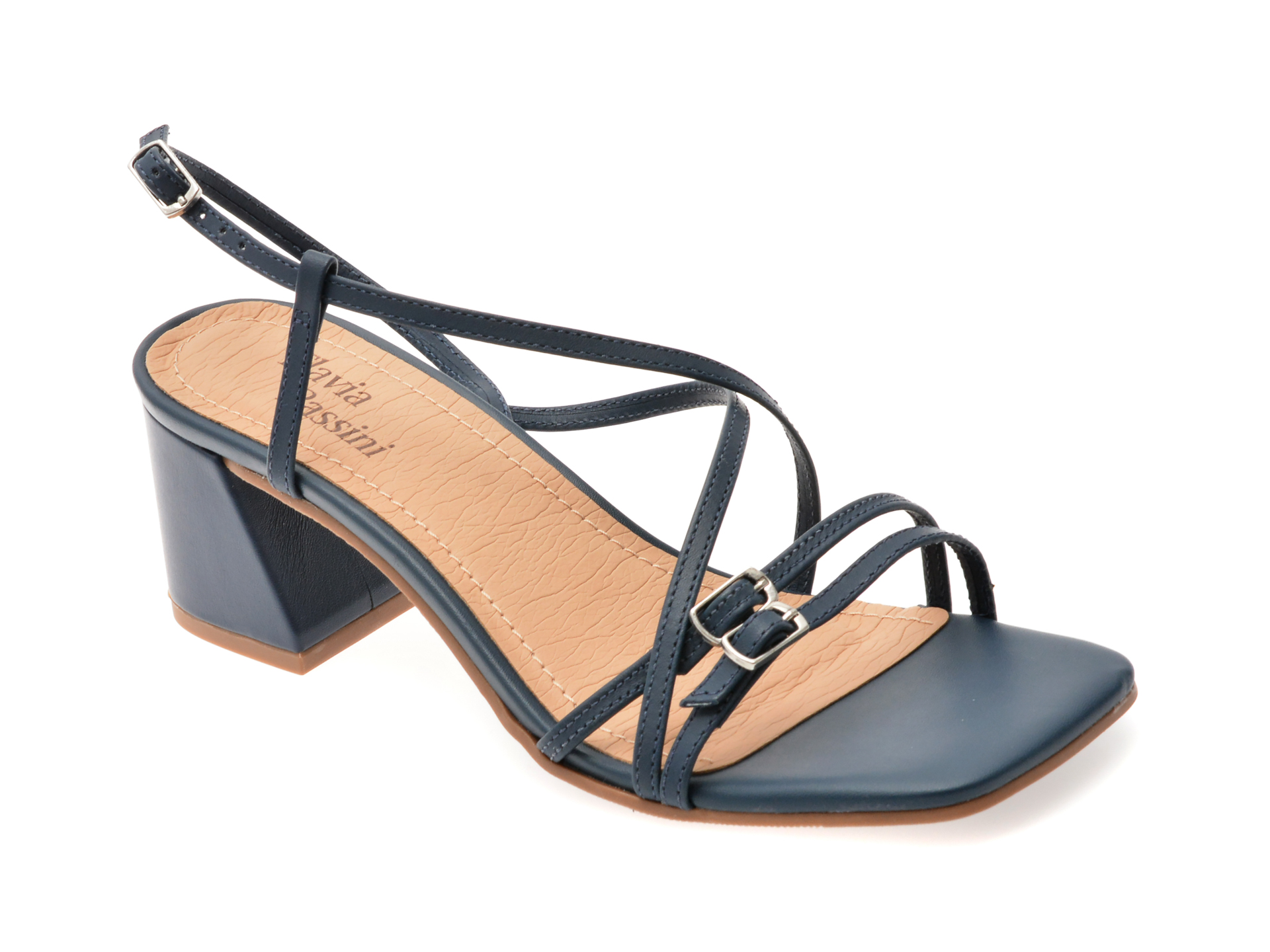 Sandale Flavia Passini Bleumarin Piele Naturală