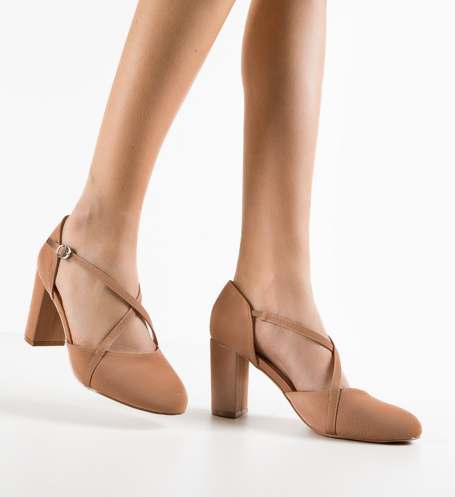 Pantofi Dama Enora Bej - Eleganță și Stil - imagine 3