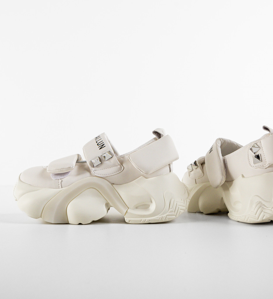 Pantofi Casual dama Huibai Albi - Confort și Stil - imagine 11
