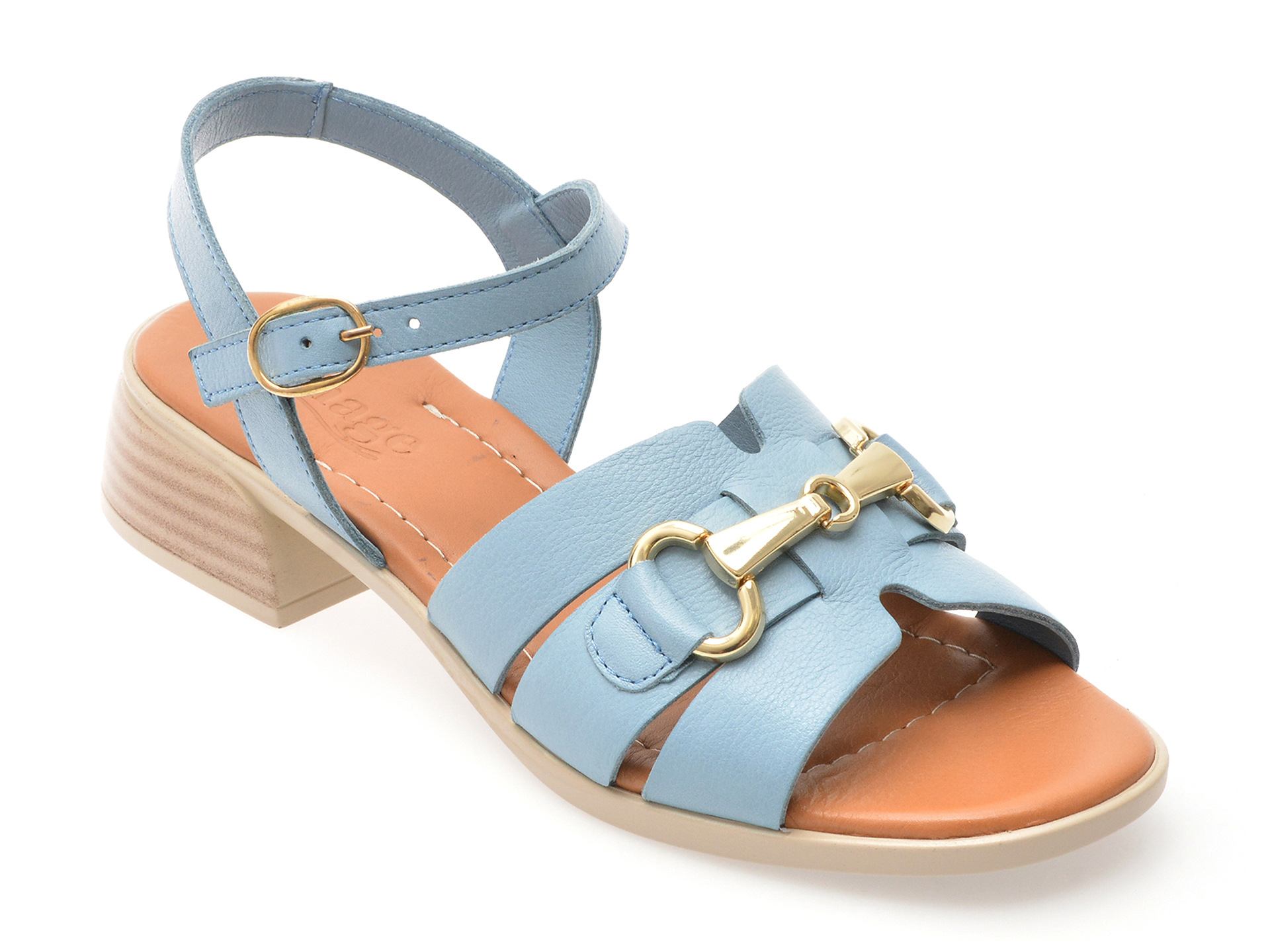 Sandale Image Piele Naturala | Eleganță Albastră
