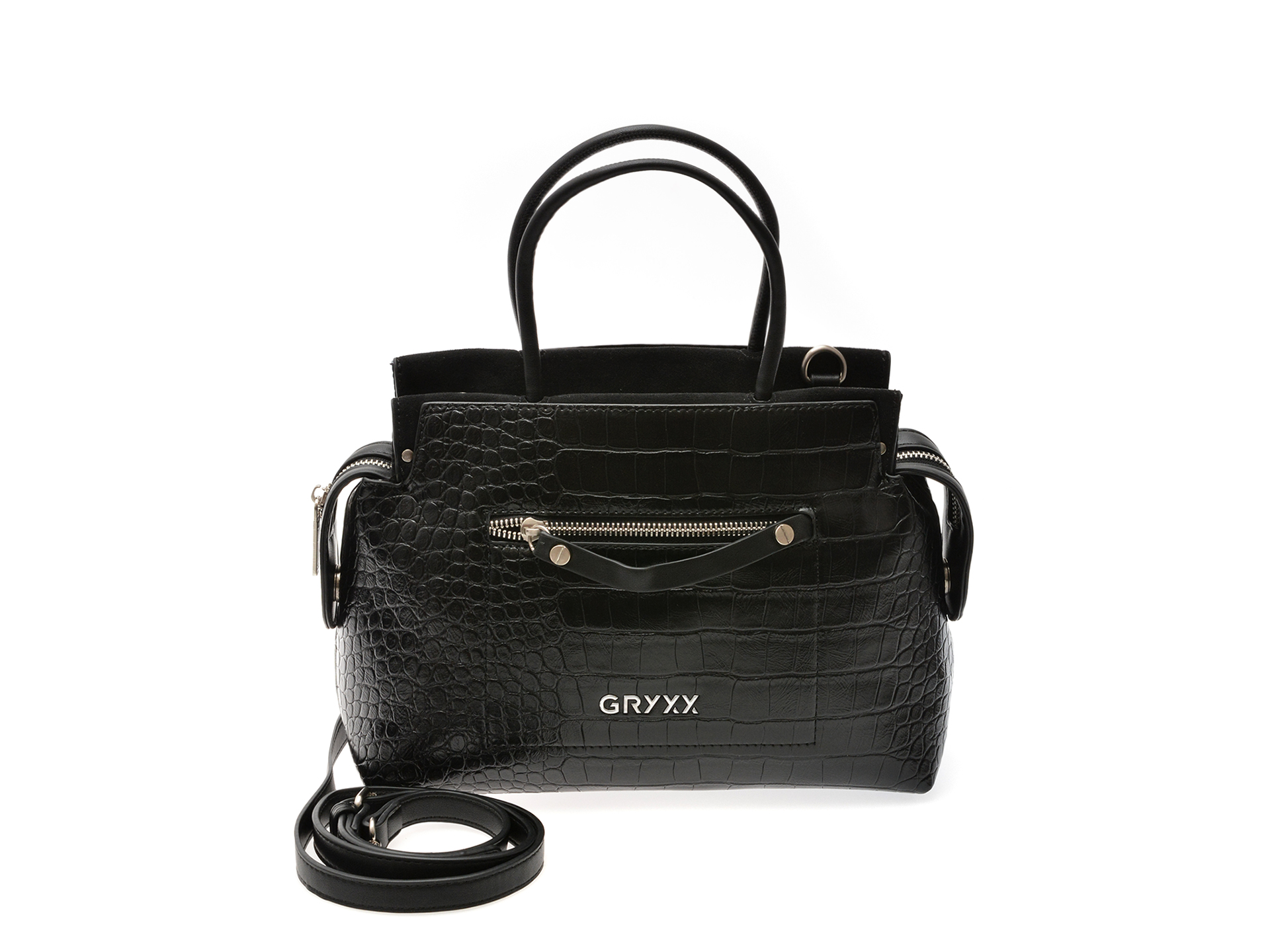 Geanta Dama Gryxx Neagra Piele Ecologica