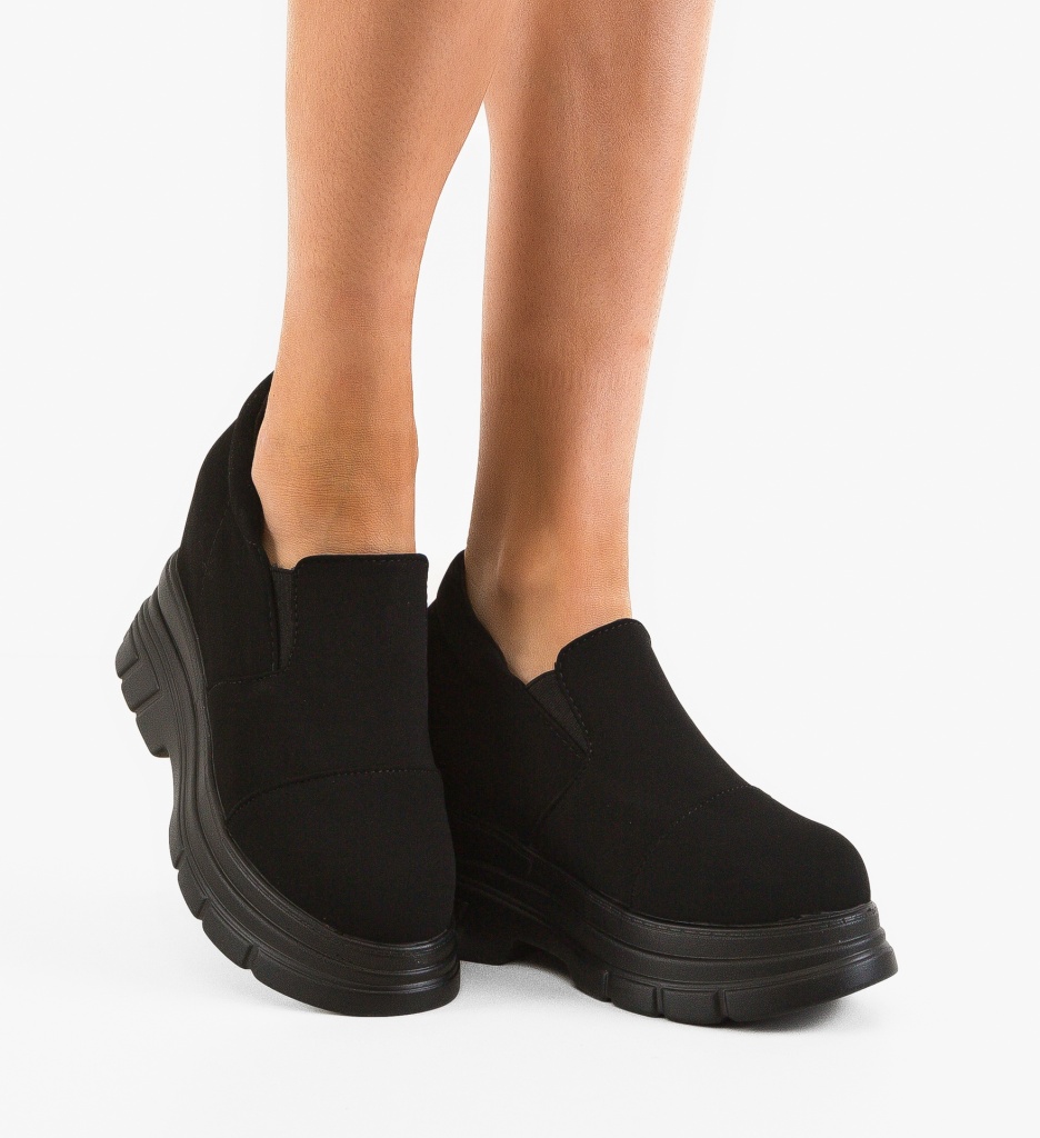 Pantofi Casual Dama Lamzay Negri - Confort & Stil
