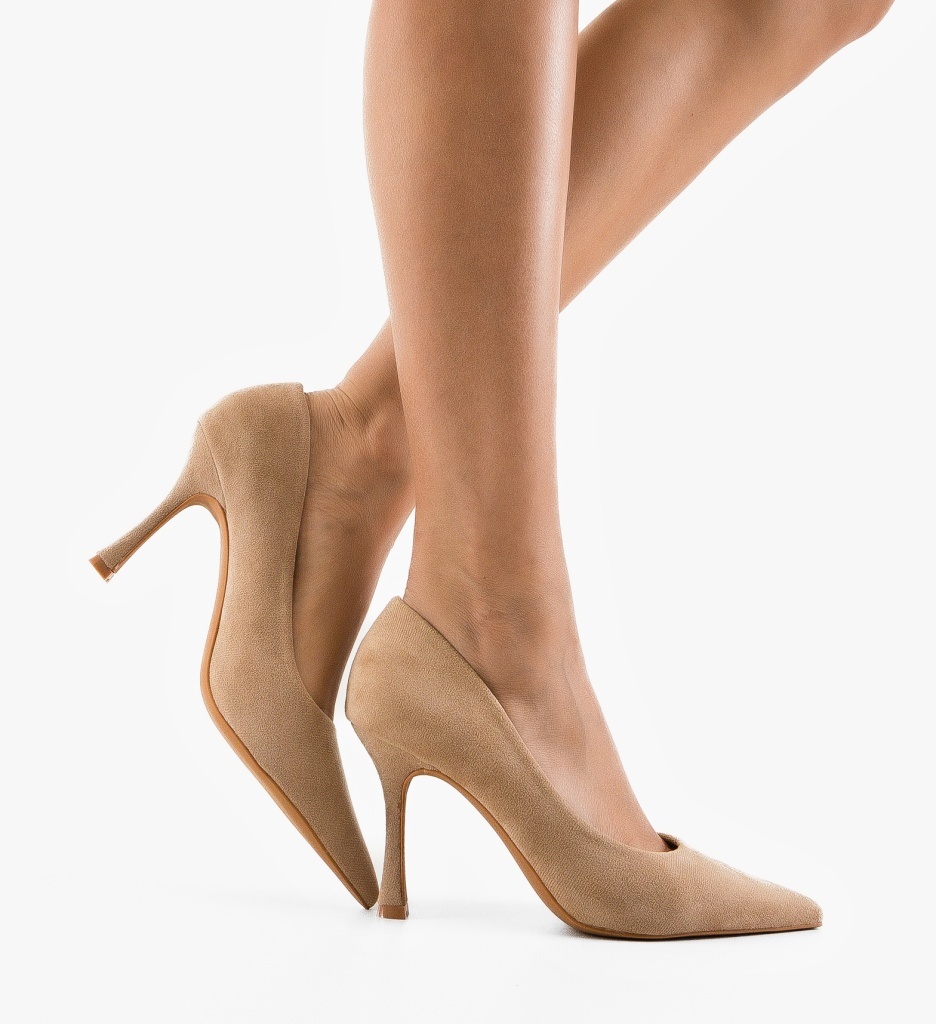 Pantofi Stiletto Eleganți Bej - Stil Versatil - imagine 8