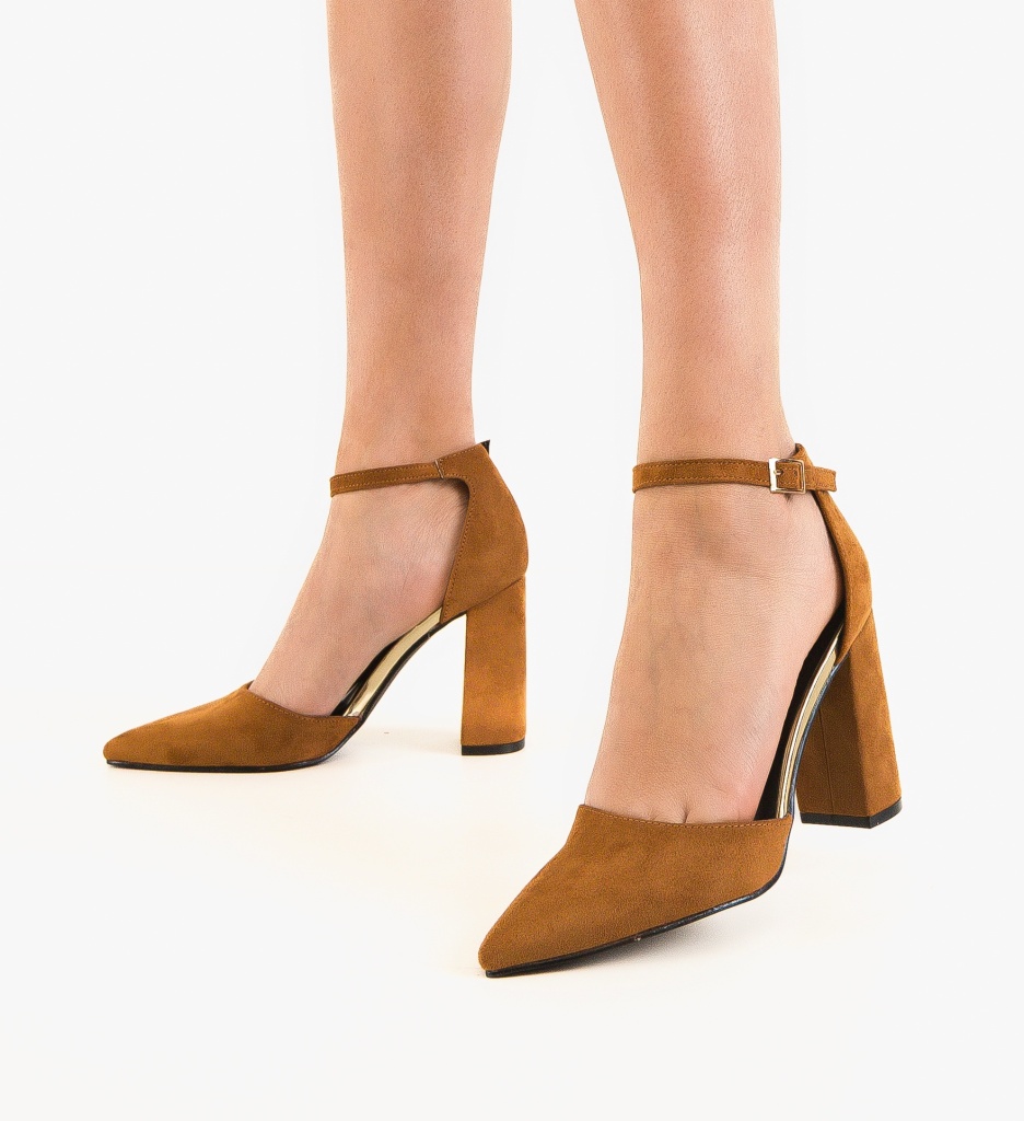 Pantofi Melisa Camel: Eleganță și Confort - imagine 3