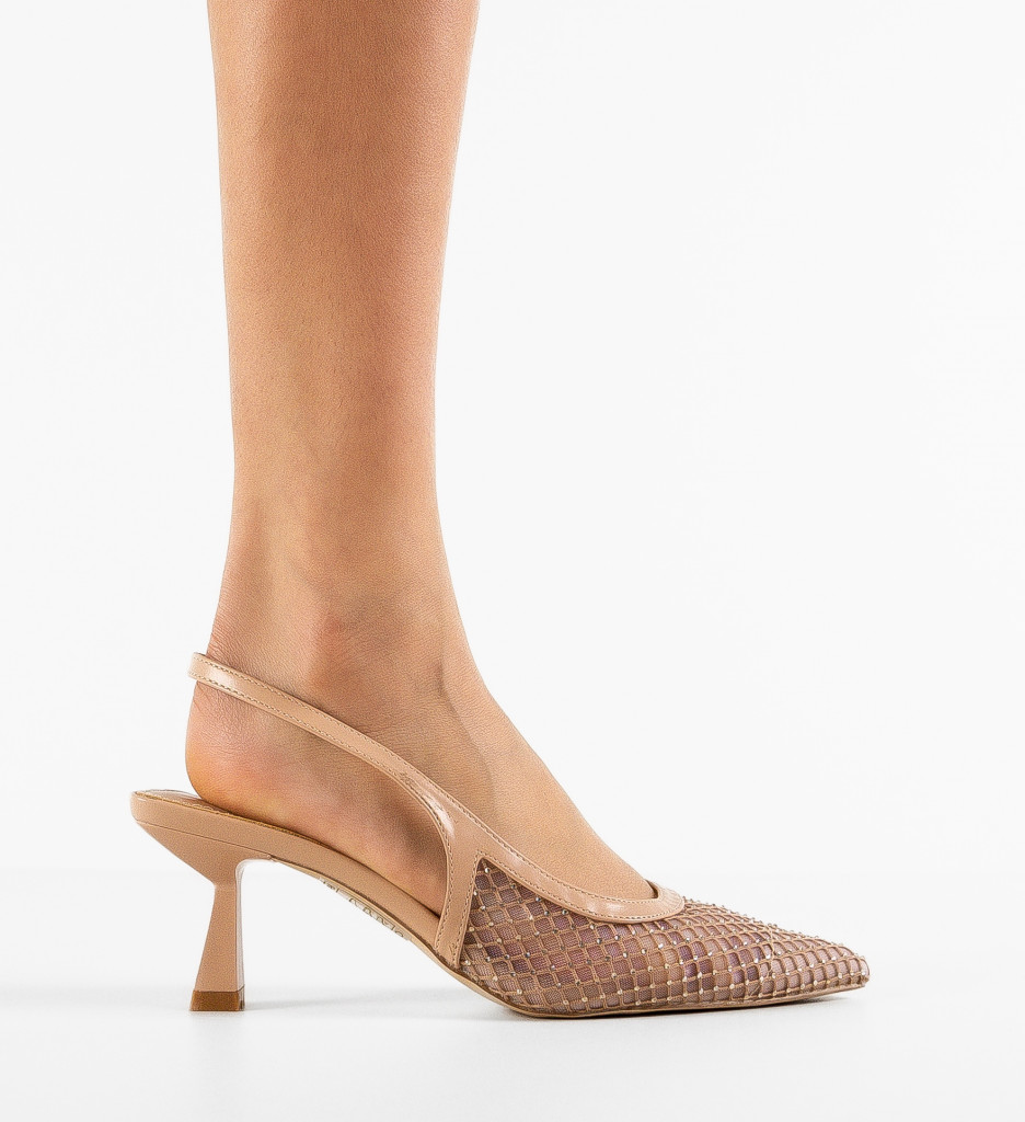 Pantofi Dama Albedo Nude - Eleganță și Stil - imagine 4