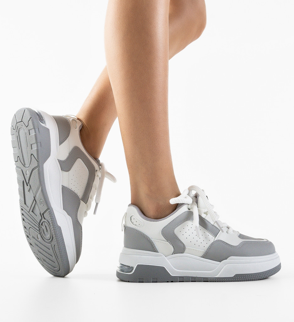 Sneakers Dama Asfie Gri - Confort și Stil