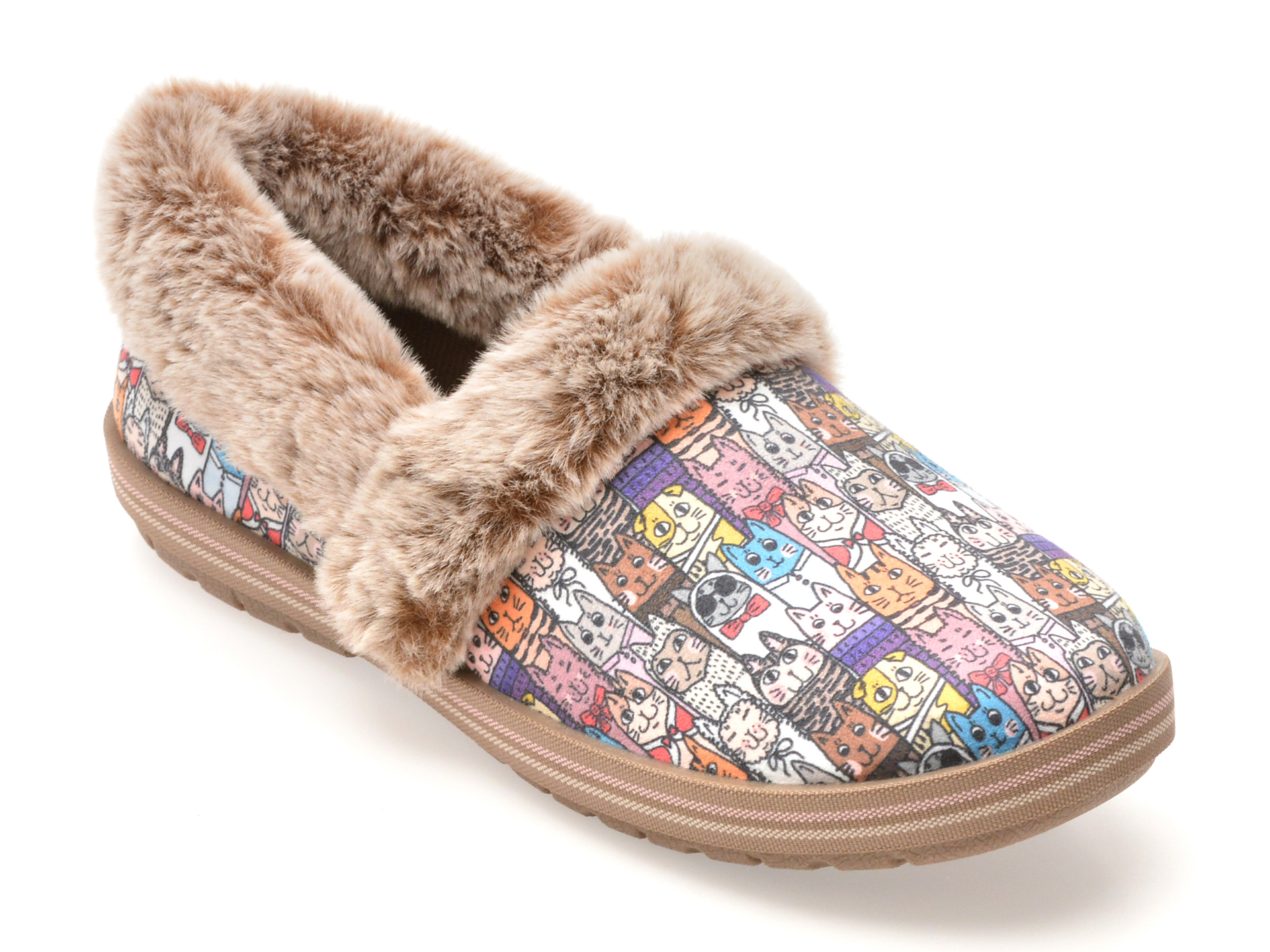 Papuci Skechers BOBS TOO COZY Confortabili