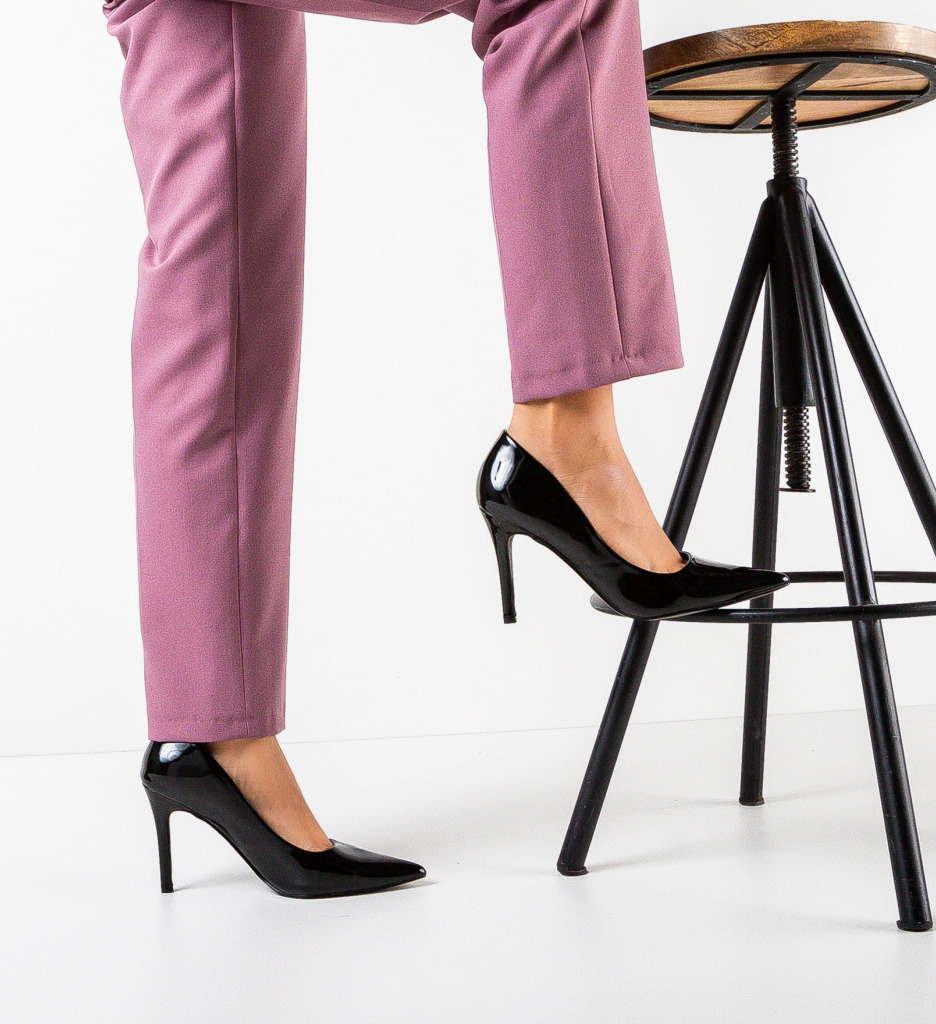 Pantofi cu Toc Olson Negri | Eleganță Asigurată