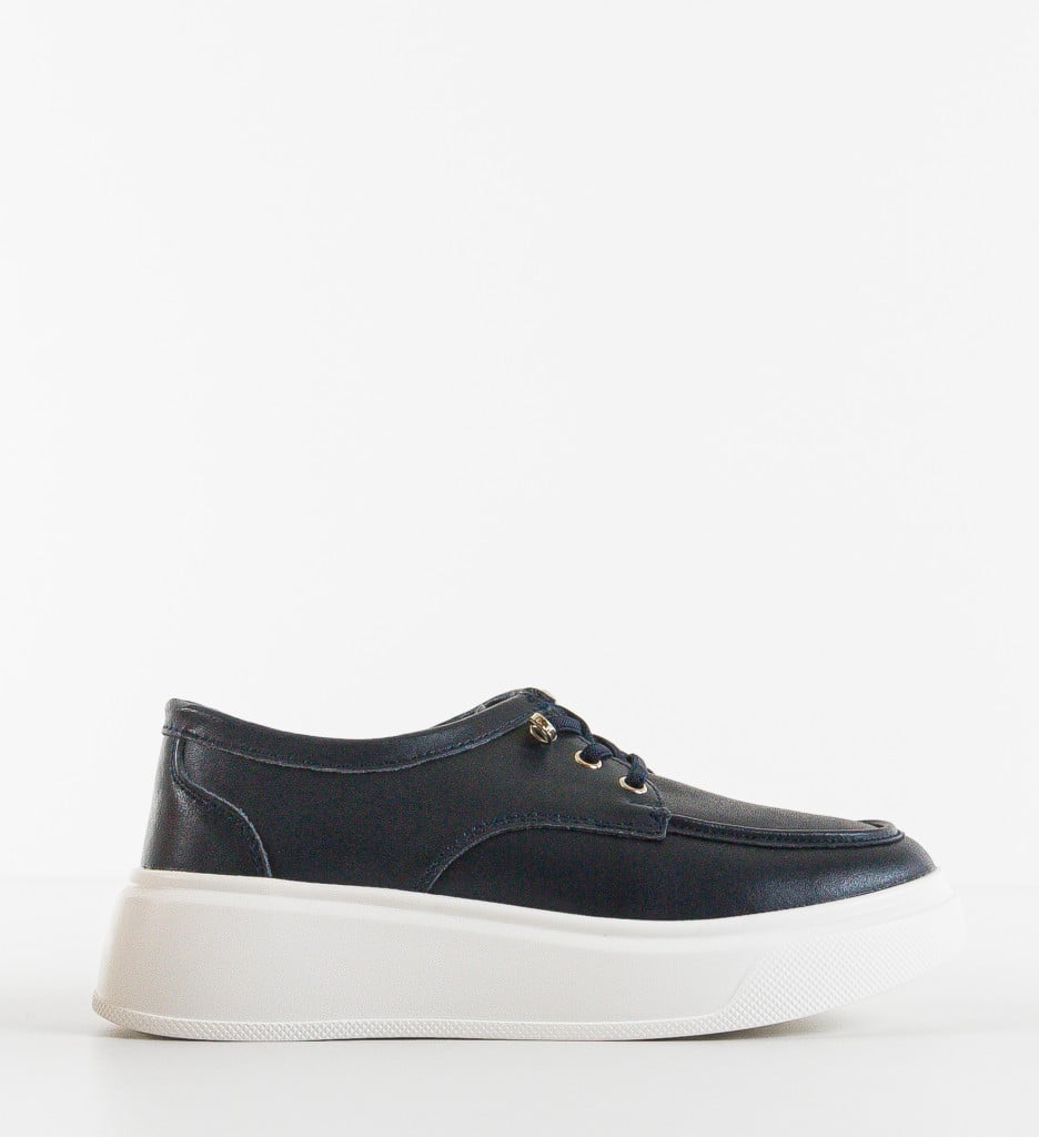 Pantofi Casual Dama Naenia Bleumarin Confort - imagine 4