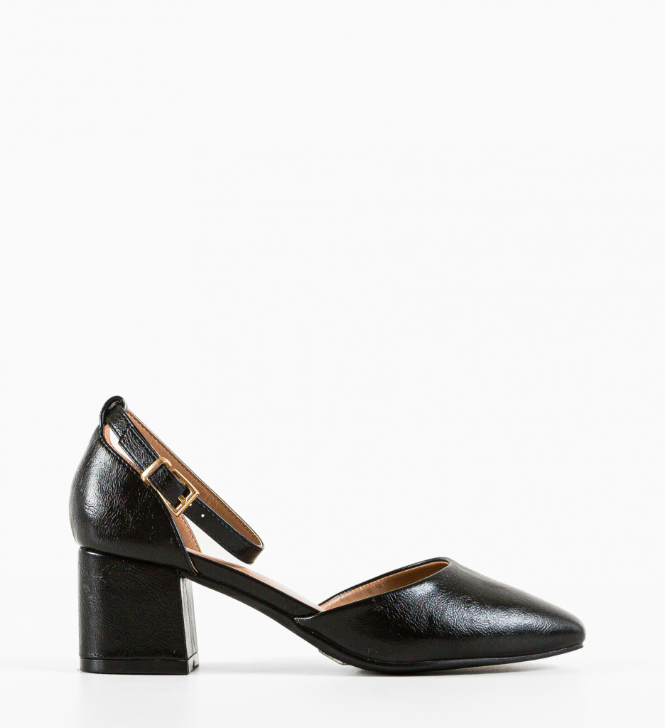 Pantofi Vixim Negri Eleganți cu Toc - imagine 6