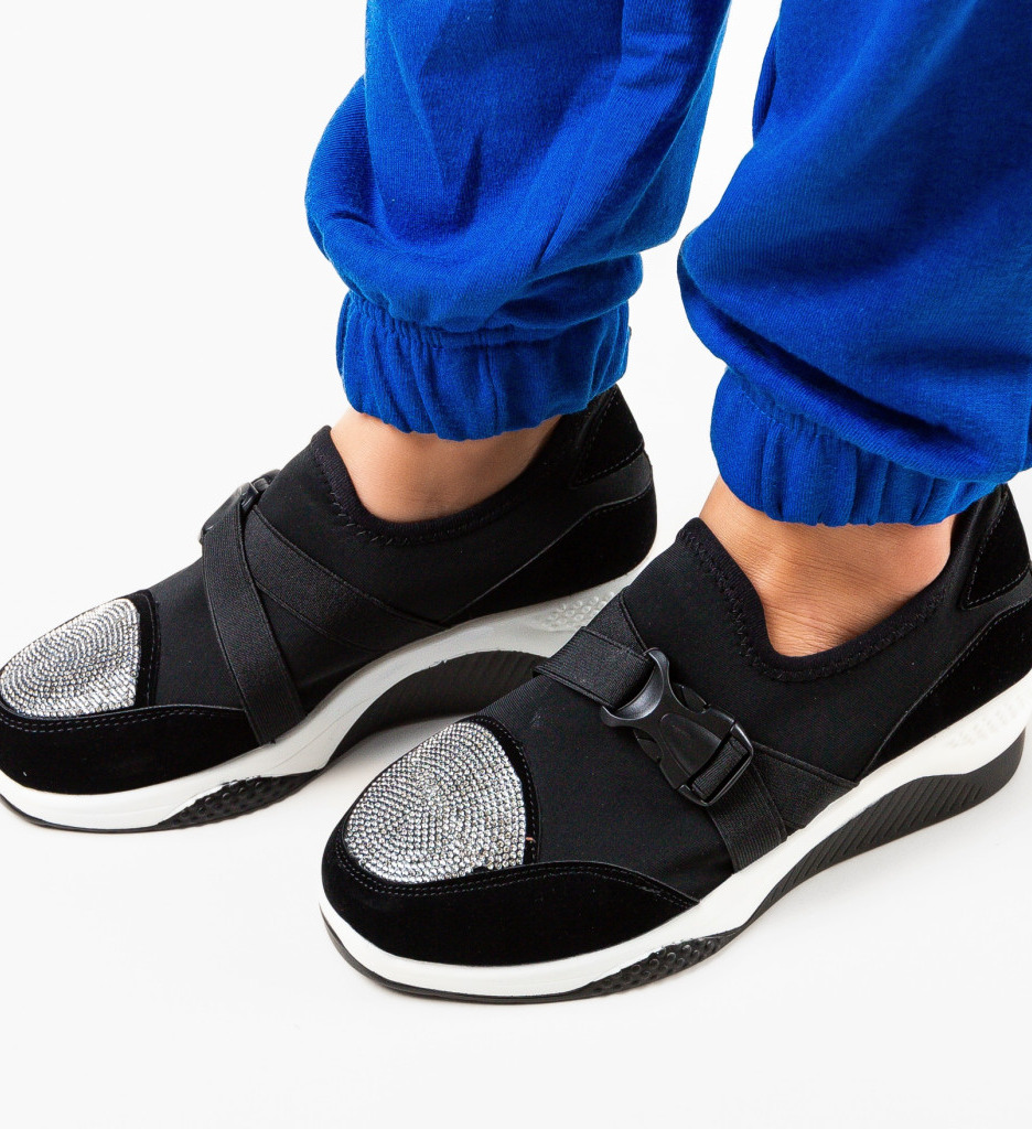 Sneakers Tensive Negri | Confort și Stil Urban - imagine 5
