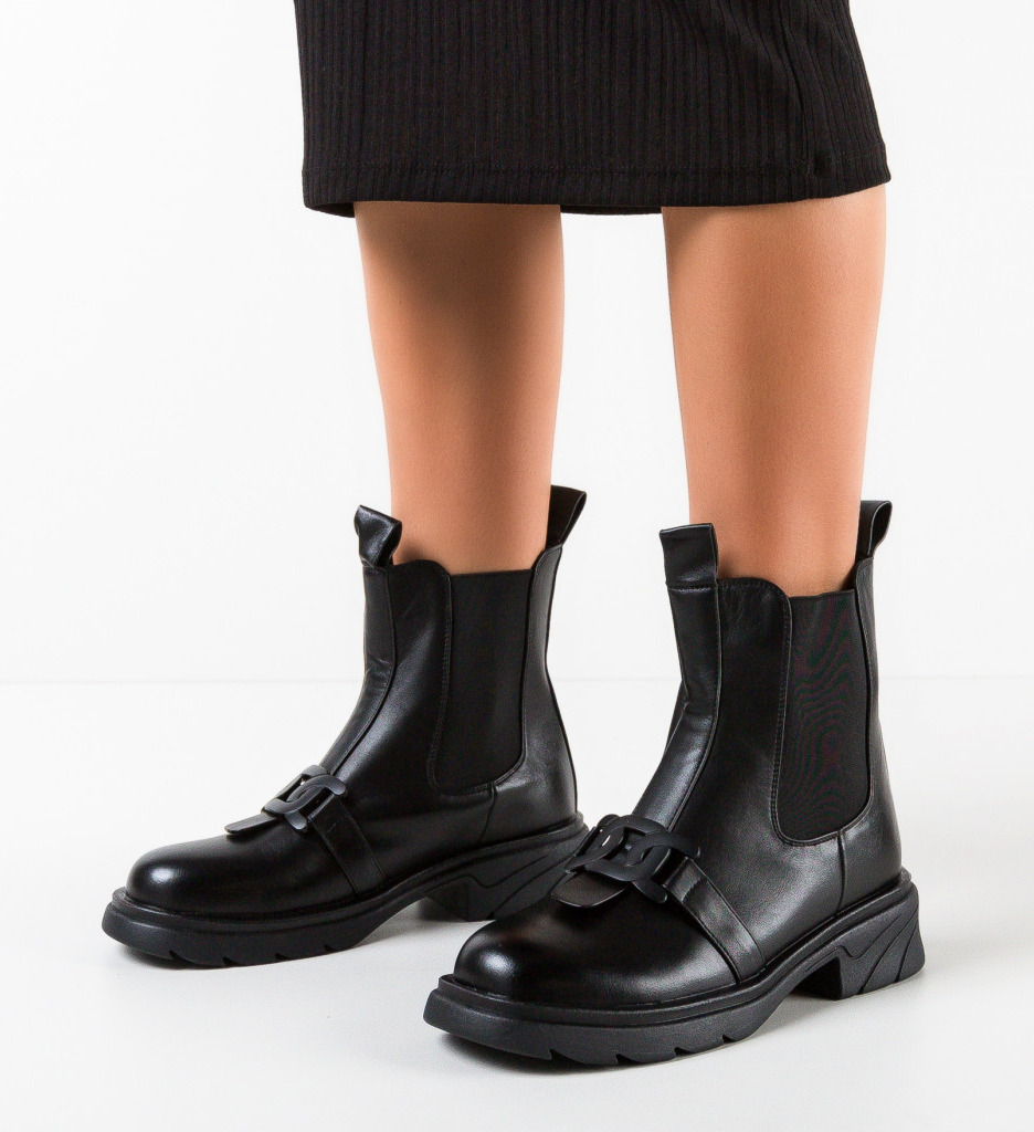 Ghete Hunter Dama Negre | Eleganță Urbană - imagine 2