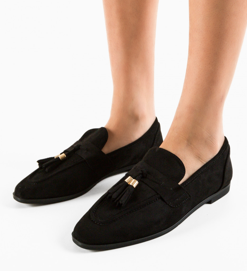 Pantofi Casual Dama Lusintia Negri | Stil & Confort - imagine 4