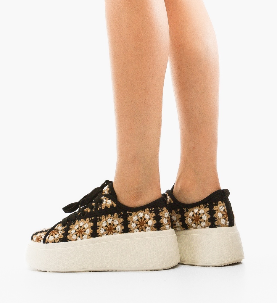 Sneakers Dama Maxima Negri | Confort și Stil