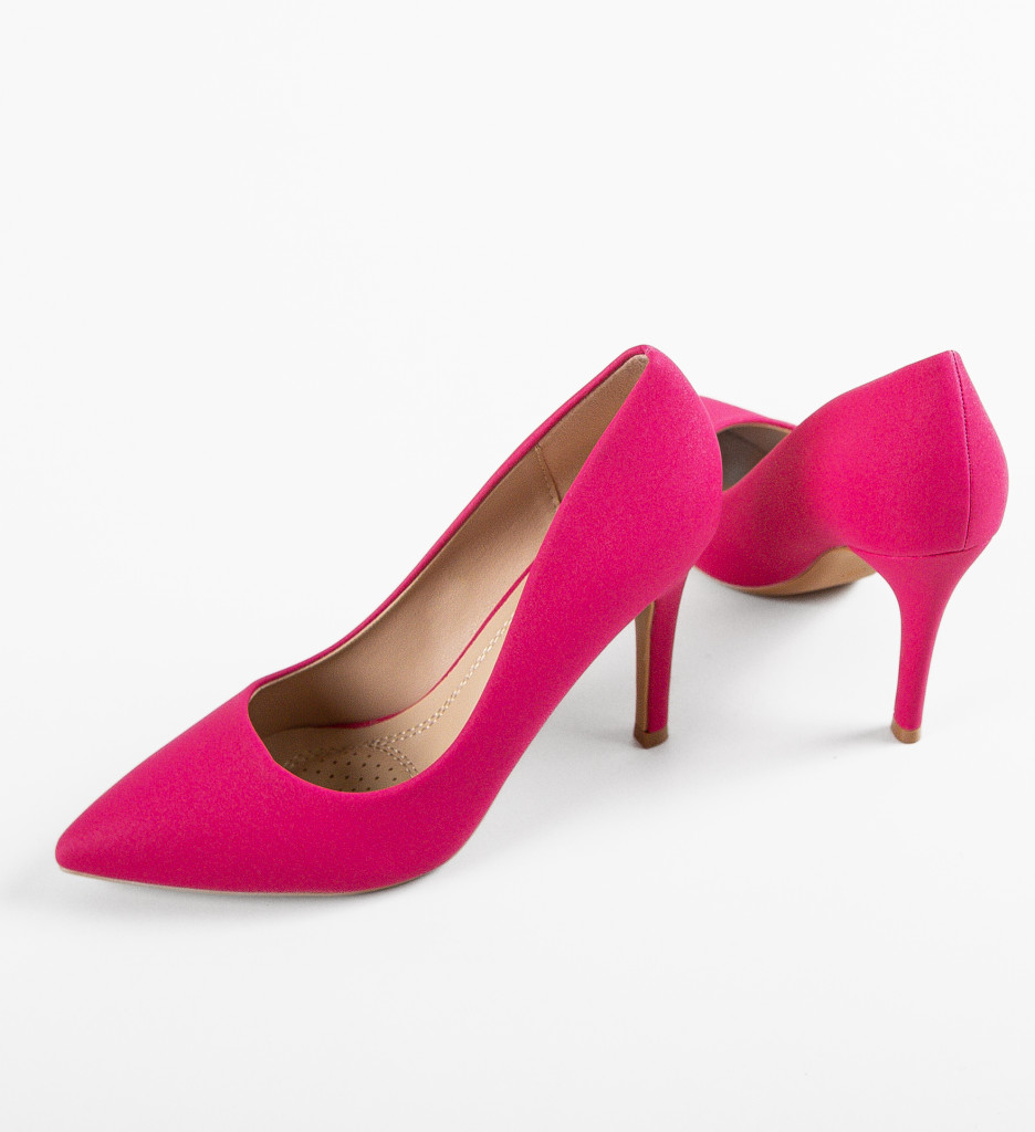 Pantofi Keiran Fuchsia | Toc Confortabil - imagine 8