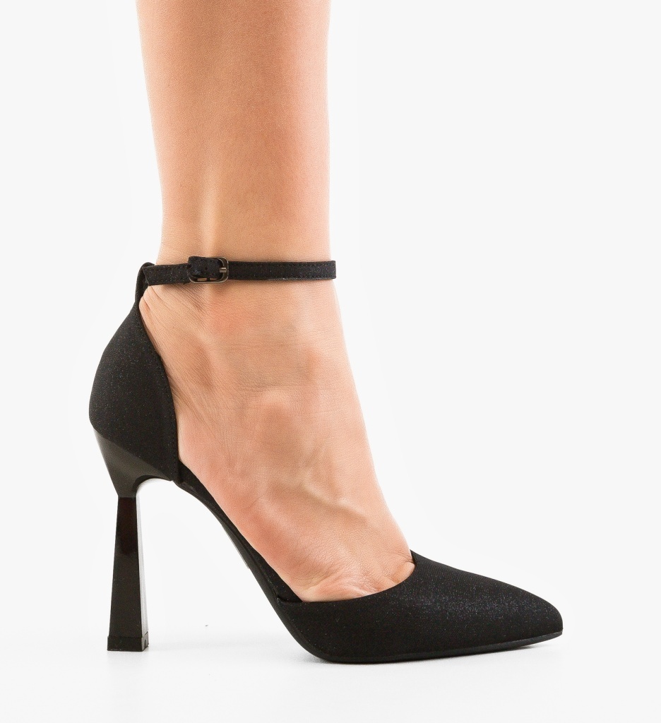 Pantofi dama Trypho Negri 2 - Toc Eleg - imagine 6