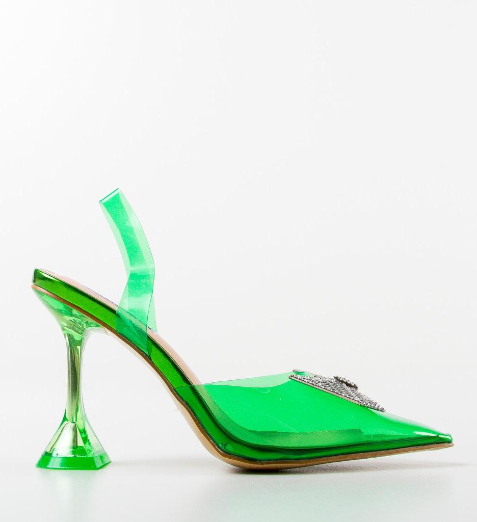 Pantofi Lamar Verzi cu Toc | Stil și Eleganță - imagine 6