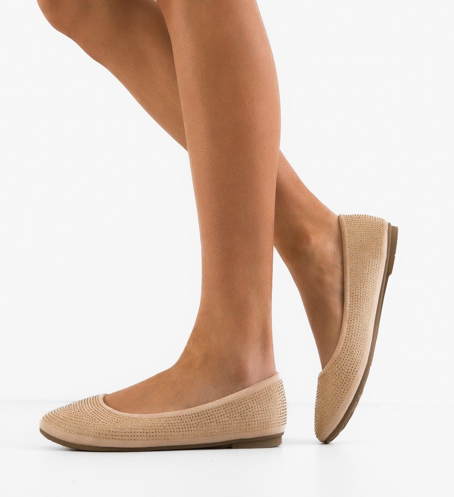 Balerini Dama Cind Bej | Confort si Stil - imagine 3