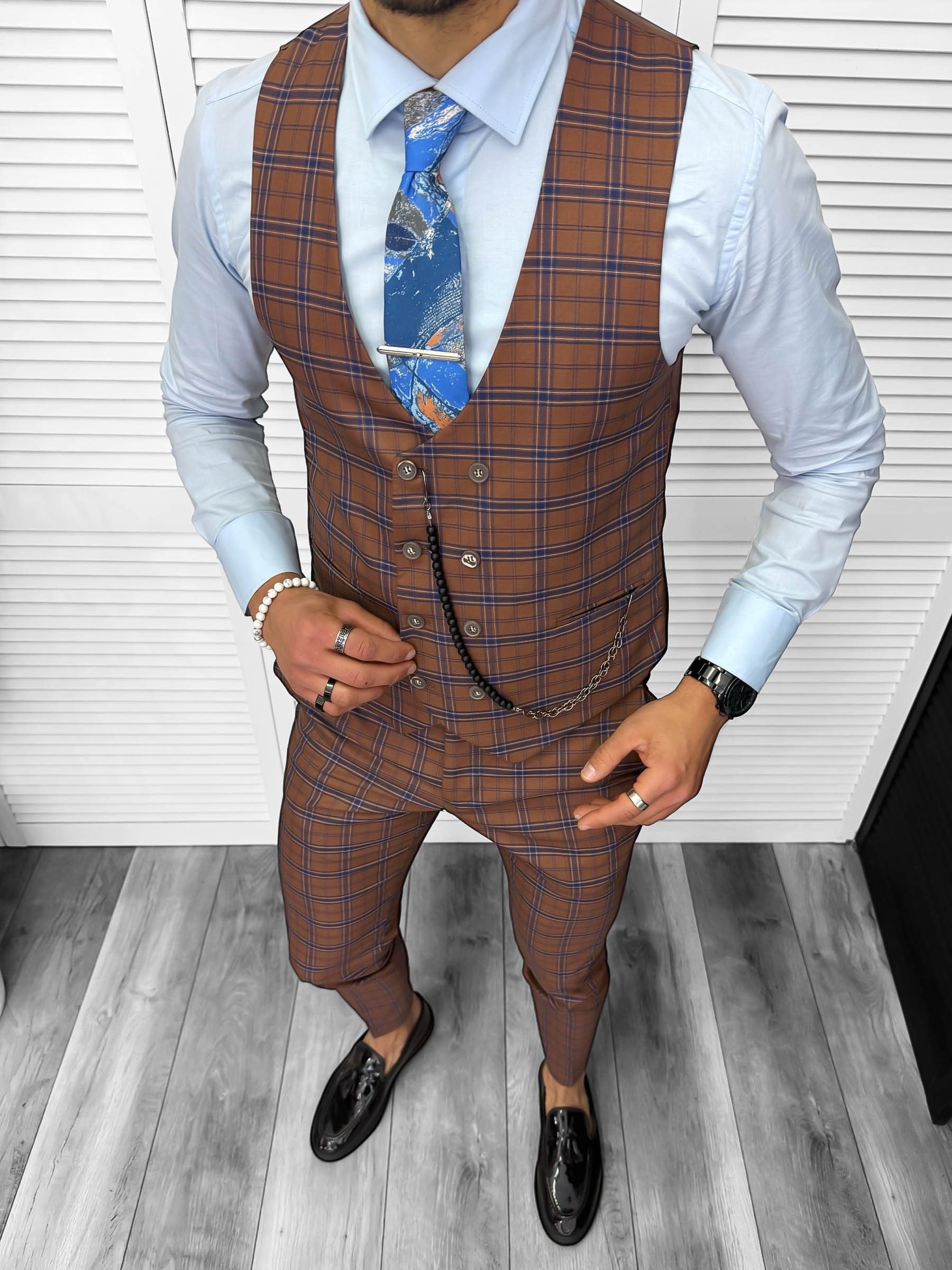 Compleu Barbati Elegant Vesta si Pantaloni