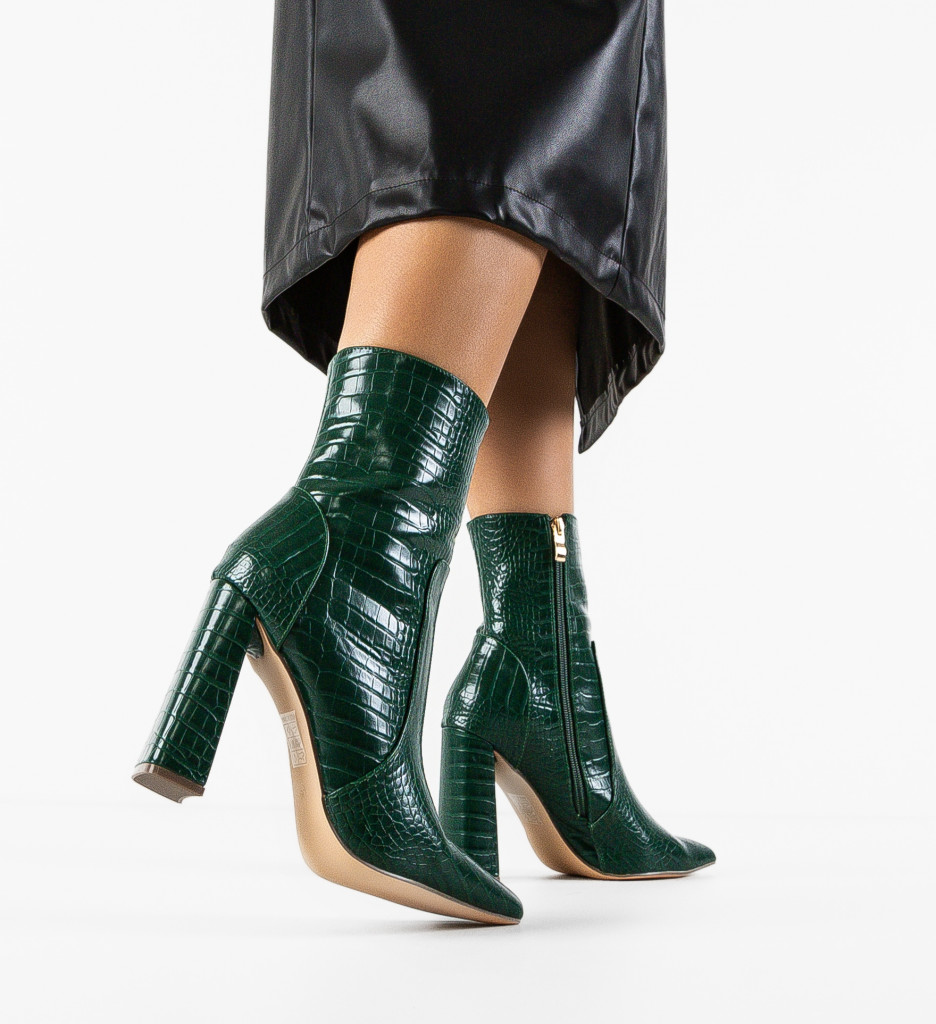 Botine Lutfi Verzi - Eleganță și Stil - imagine 3