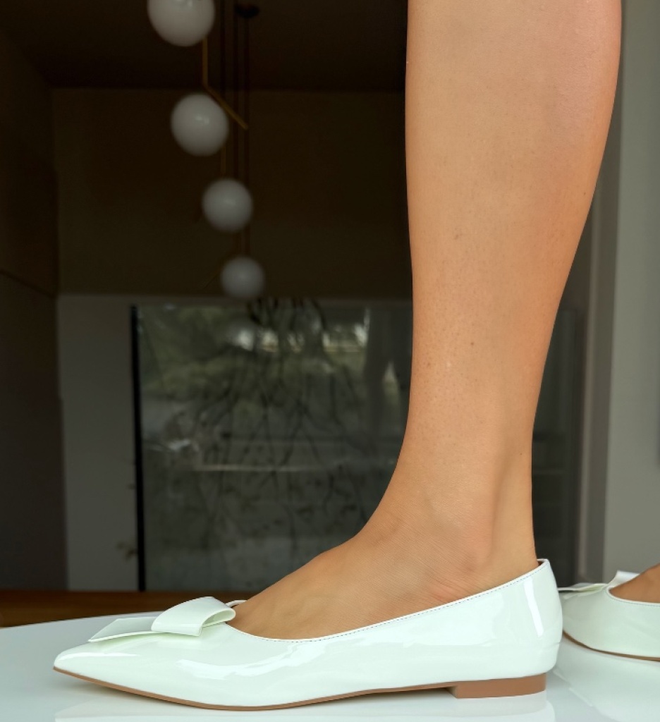 Balerini Dama Albi Casual - Confort și Eleganță - imagine 3
